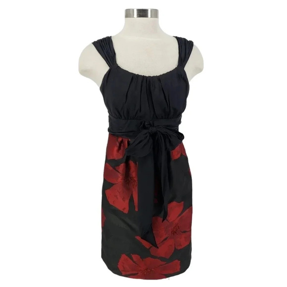 Max Studio MSSP Sheath Dress Floral Sleeveless Knee Length Sundress - Picture 1 of 10